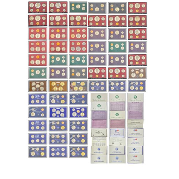 [45]1970-2013 U.S. Proof Sets - Mixed Dates