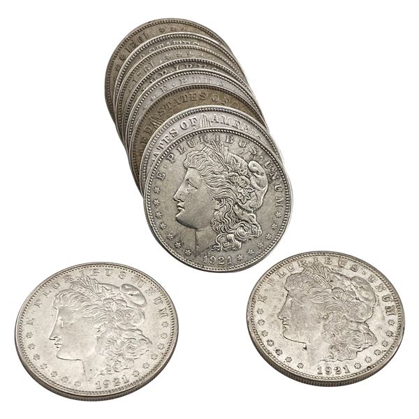 [10]1921 Morgan Silver Dollar XF/AU w/ Mintmark