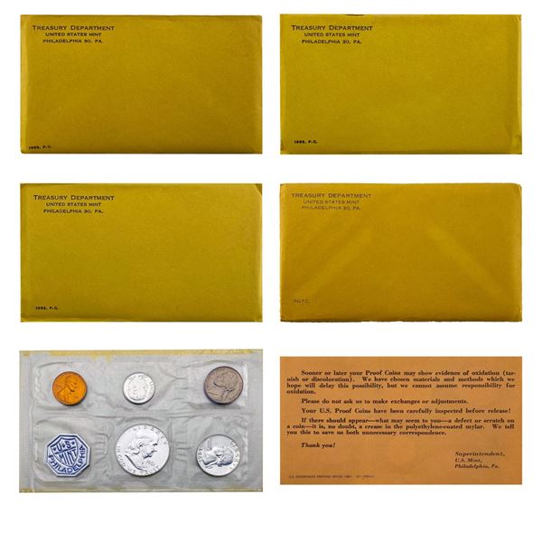 [5]1961-1963 U.S. Proof Sets [1C-50C]