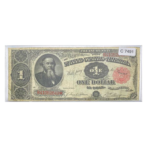 1891 U.S. $1 Treasury Note