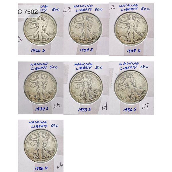 [7]1920-1936 Walking Liberty Half Dollar