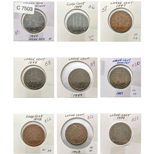 [9]1840-1854 Braided Hair Large Cent