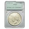 1925-S Silver Peace Dollar PCGS MS63