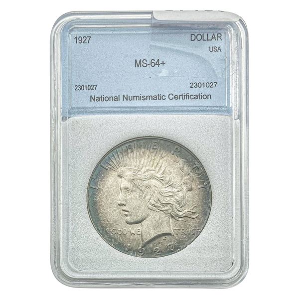 1927 Silver Peace Dollar NNC MS64+