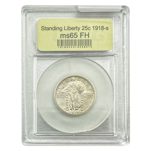 1918-S Standing Liberty Quarter PCGS MS65 FH
