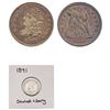 Image 1 : [3]1832-1891 Cap Bust Half Dime/Seated Lib. Dimes