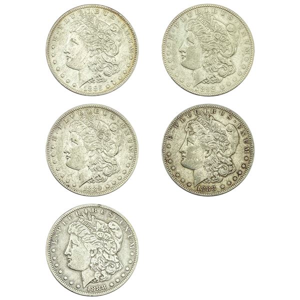 [5]1885-1892-O Morgan Silver Dollar