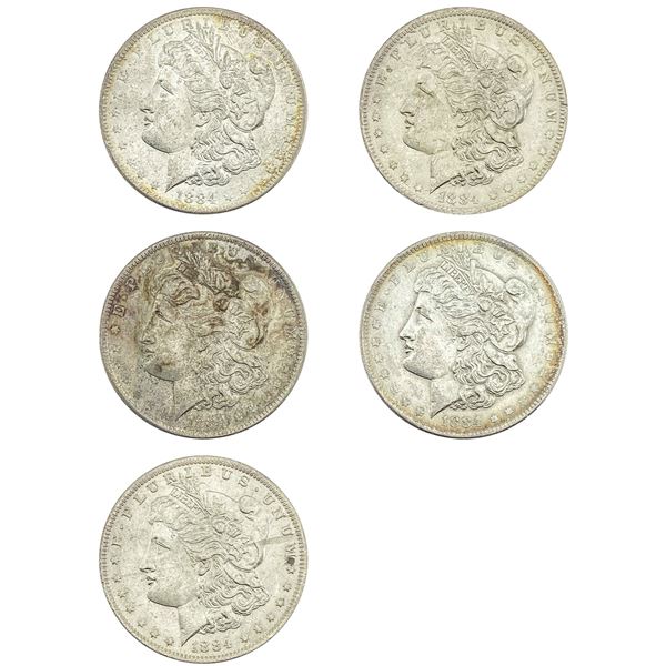 [5]1884-O Morgan Silver Dollar