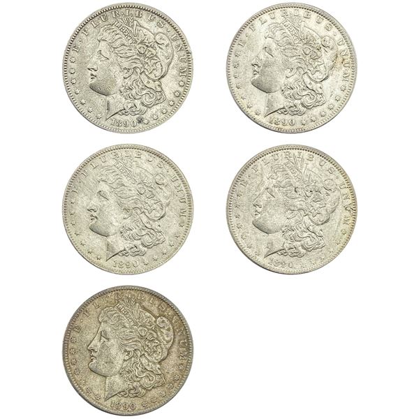 [5]1890/1890-O Morgan Silver Dollar