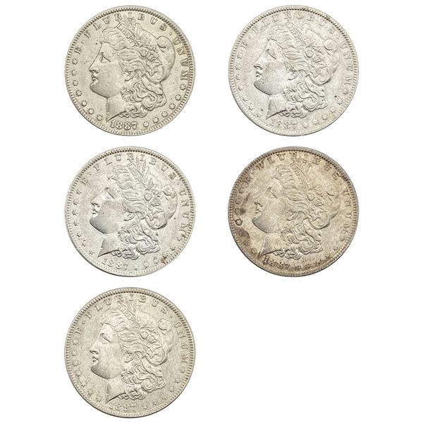 [5]1887 Morgan Silver Dollar