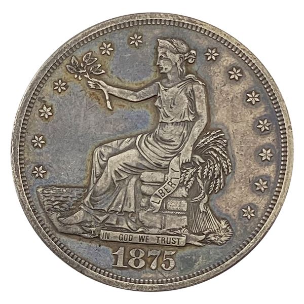 1875-CC Silver Trade Dollar