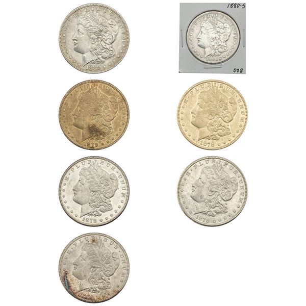 [7]1879-1880-S Morgan Silver Dollar