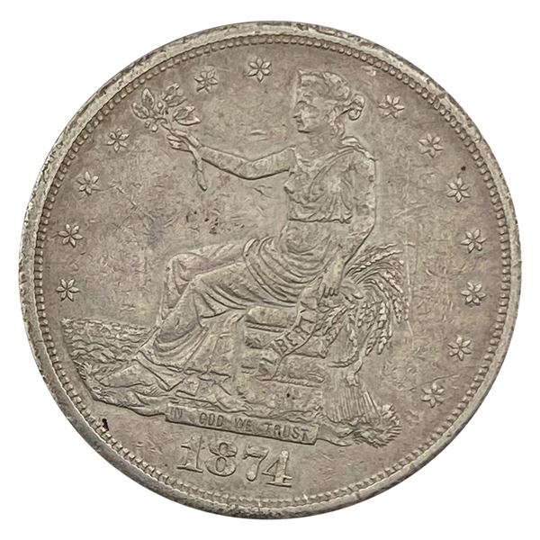 1874-S Silver Trade Dollar