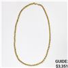 14k yg Solid 20 inch Rope Chain