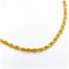 Image 2 : 14k yg Solid 20 inch Rope Chain