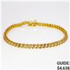 14k yg 7 inch Diamond Line Tennis Bracelet