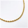Image 2 : 3mm 14k yg Solid Rope Chain 18 inch