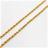 Image 5 : 3mm 14k yg Solid Rope Chain 18 inch