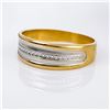 Image 4 : Men's 14k TT Wedding Band
