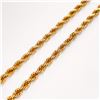Image 5 : 10k yg 22 inch Rope Chain