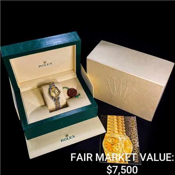 Rolex Lady Datejust Champagne Dial 18K Gold
