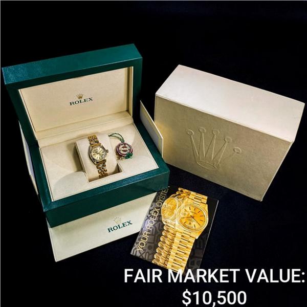 Rolex Lady Datejust Champagne Dial 14K Gold