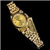 Image 5 : Rolex Lady Datejust Champagne Dial 14K Gold