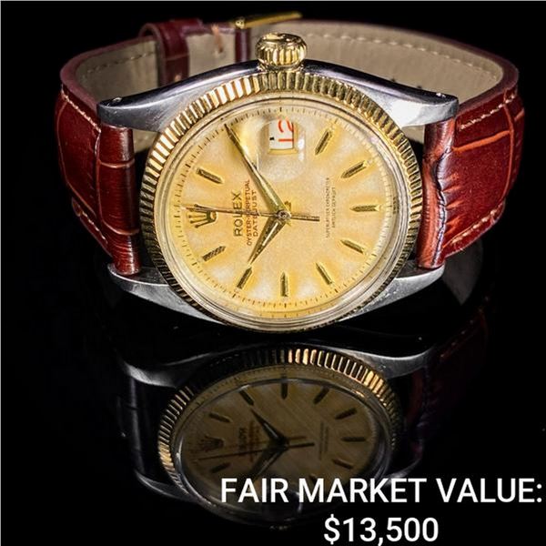 Rolex Datejust SS & 14K Gold Oyster Roulette Date