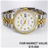Men's Rolex Datejust SS & 18k Gold w/ White Dia. Dial