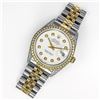 Image 5 : Men's Rolex Datejust SS & 18k Gold w/ White Dia. Dial