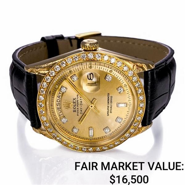 Men's Rolex President 18k YG w/ Dia. Champagne Dial