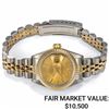 Image 1 : Ladies Rolex Datejust SS & 18k w/ Dark Champagne Dial