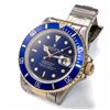 Image 8 : Men's Rolex Submariner SS & 18k Gold w/ Blue Dial
