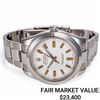 Men's Rolex Milgauss SS w/ White Dial Orange Markers