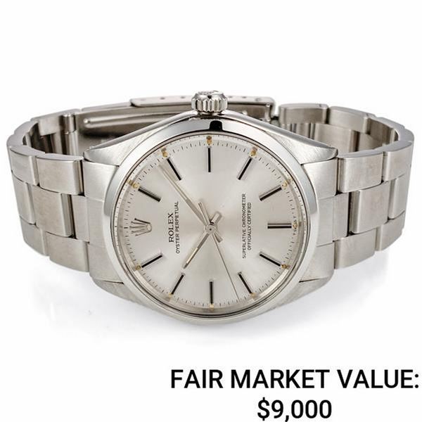 Men's Rolex Precision SS w/ Silver Dial