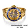 Men's Rolex Submariner 18k w/ Faded Blue Nipple