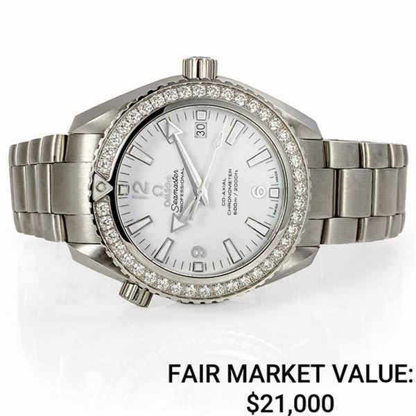Men's Omega Seamaster Stainless Steel w/ Dia. Bezel