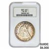 1845 Seated Liberty Dollar NGC AU55