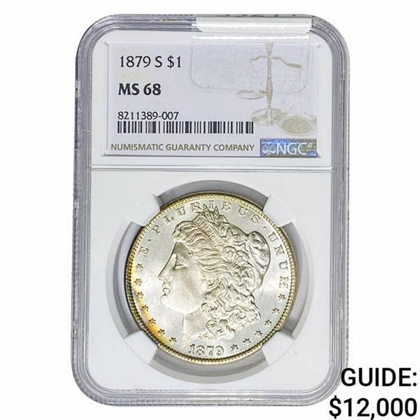 1879-S Morgan Silver Dollar NGC MS68