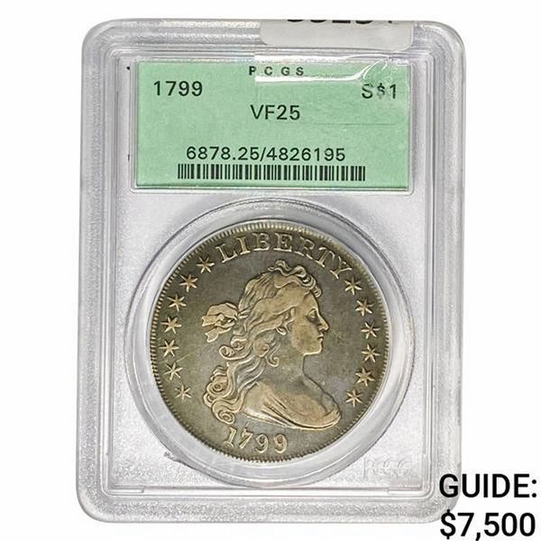 1799 Draped Bust Dollar PCGS VF25