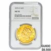 1876-S $20 Gold Double Eagle NGC AU55