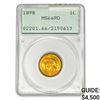 1898 Indian Head Cent PCGS MS66 RD
