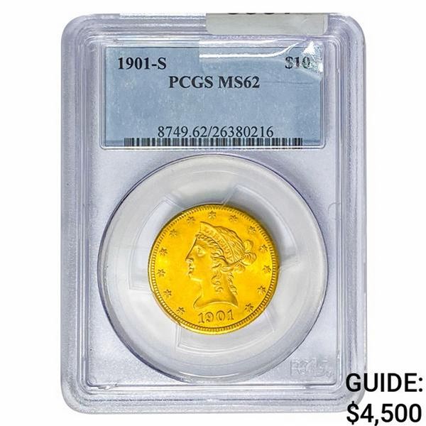1901-S $10 Gold Eagle PCGS MS62