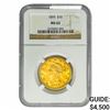 Image 1 : 1895 $10 Gold Eagle NGC MS62