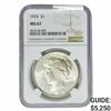 1925 Silver Peace Dollar NGC MS67