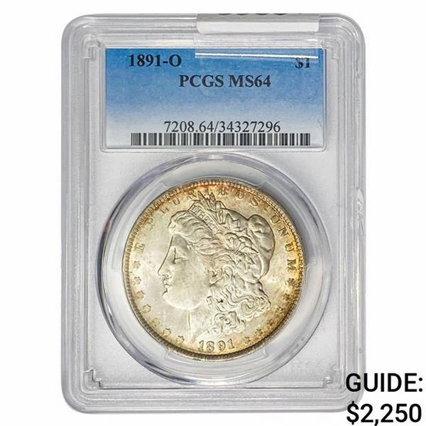 1891-O Morgan Silver Dollar PCGS MS64