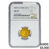 1834 $2.50 Gold Quarter Eagle NGC AU53