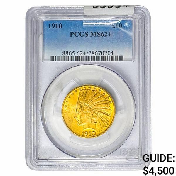 1910 $10 Gold Eagle PCGS MS62+