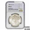 Image 1 : 1881-CC Morgan Silver Dollar NGC MS62