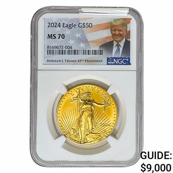 2024 1oz $50 AGE NGC MS70